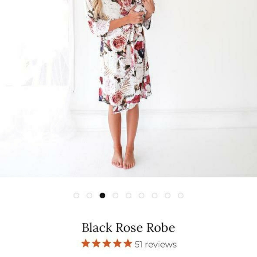 Mom robe and matching baby gown